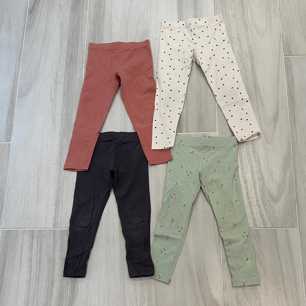 H&M 3T Kids' Assorted Color Leggings Set - Picture 1 of 15
